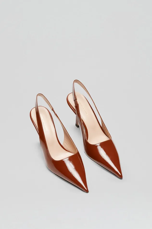 Shoes Women POLISHED SLINGBACK 75 CIGAR Scanlan Theodore Shoes Women POLISHED SLINGBACK 75 CIGAR Scanlan Theodore