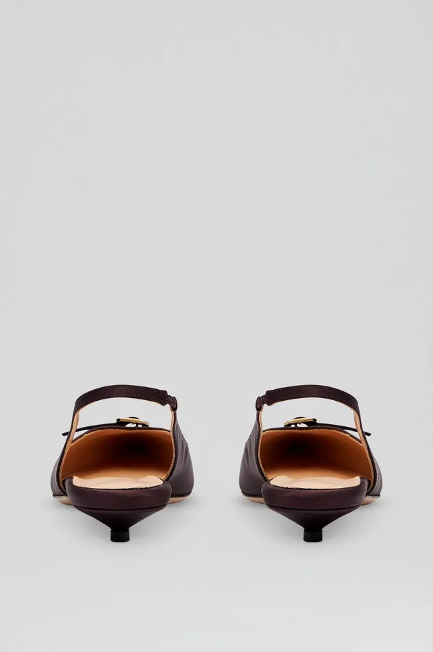 Shoes Women SATIN SLINGBACK 2 DARKMULBERRY Scanlan Theodore Shoes Women SATIN SLINGBACK 2 DARKMULBERRY Scanlan Theodore