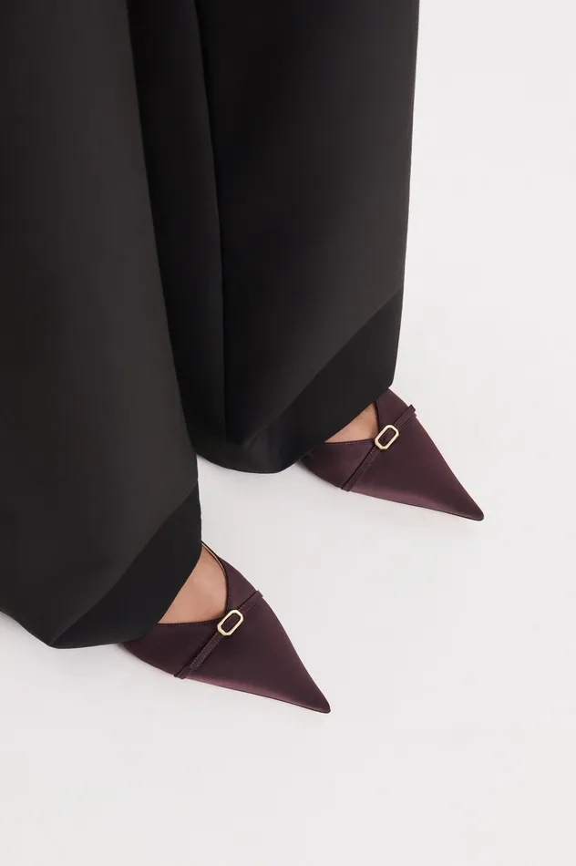 Shoes Women SATIN SLINGBACK 2 DARKMULBERRY Scanlan Theodore Shoes Women SATIN SLINGBACK 2 DARKMULBERRY Scanlan Theodore