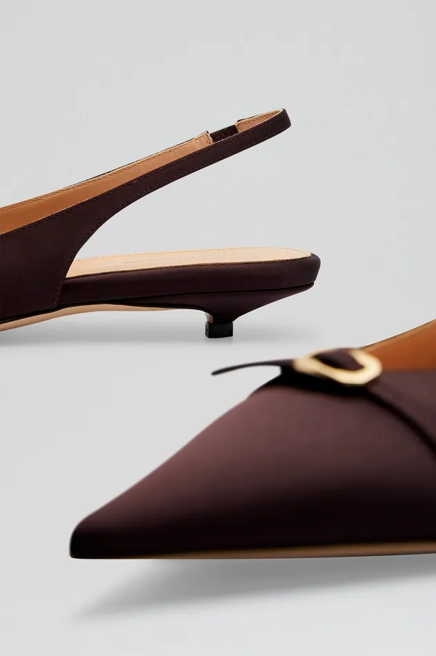 Shoes Women SATIN SLINGBACK 2 DARKMULBERRY Scanlan Theodore Shoes Women SATIN SLINGBACK 2 DARKMULBERRY Scanlan Theodore