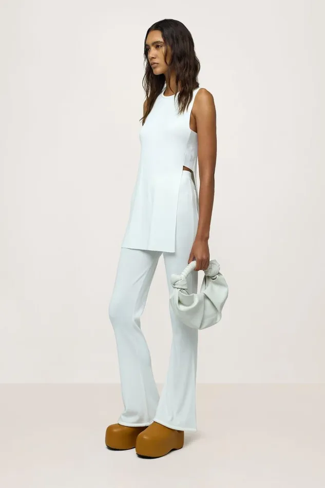 Shop Simon Miller KNITWEAR Knits By Canoga Top Macadamia