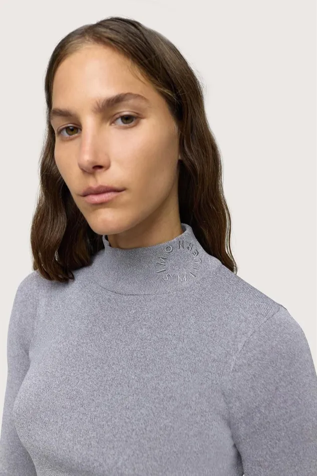 Shop Simon Miller KNITWEAR Knits By Rohe Top Heather Grey