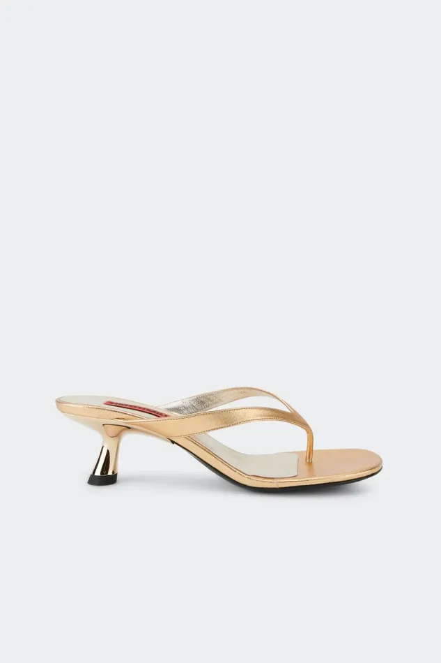Shop Simon Miller SANDALS Beep Thong Star Gold