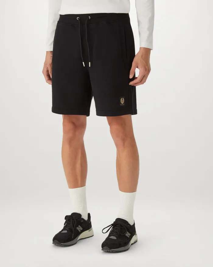 Shorts Men Belstaff Belstaff Sweatshorts Black Shorts Men Belstaff Belstaff Sweatshorts Black