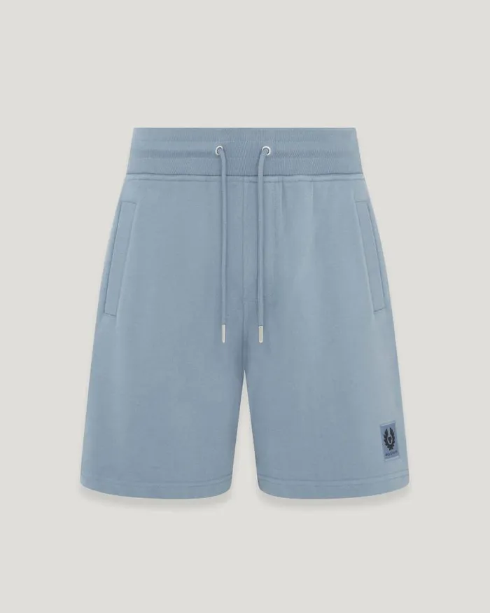 Shorts Men Belstaff Belstaff Sweatshorts Blue Flint