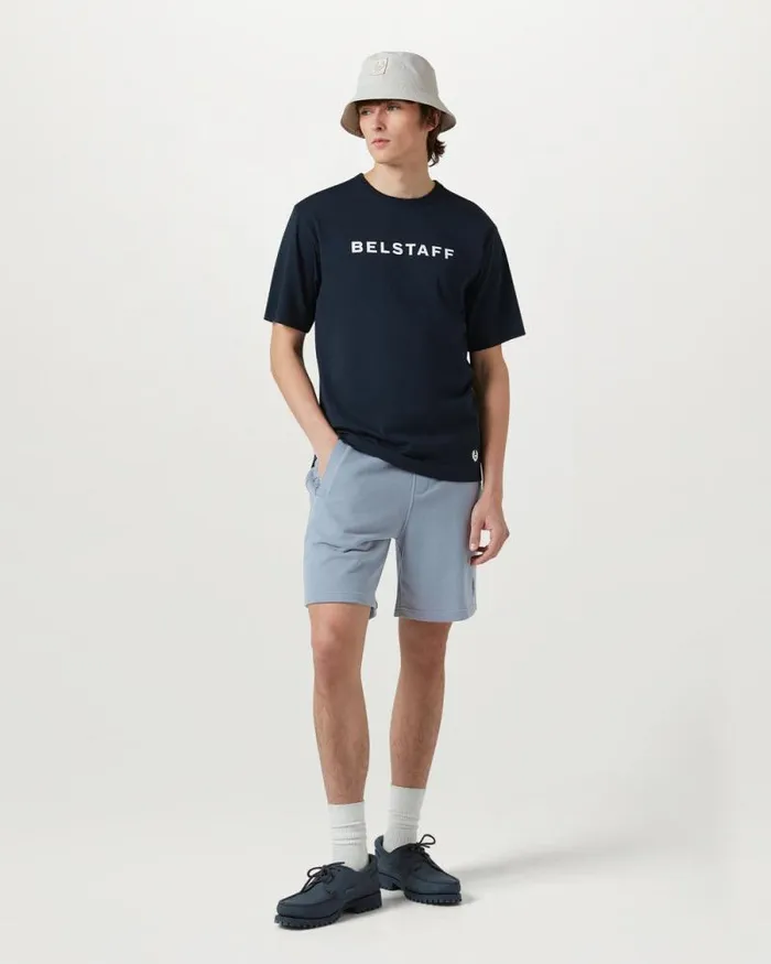Shorts Men Belstaff Belstaff Sweatshorts Blue Flint Shorts Men Belstaff Belstaff Sweatshorts Blue Flint