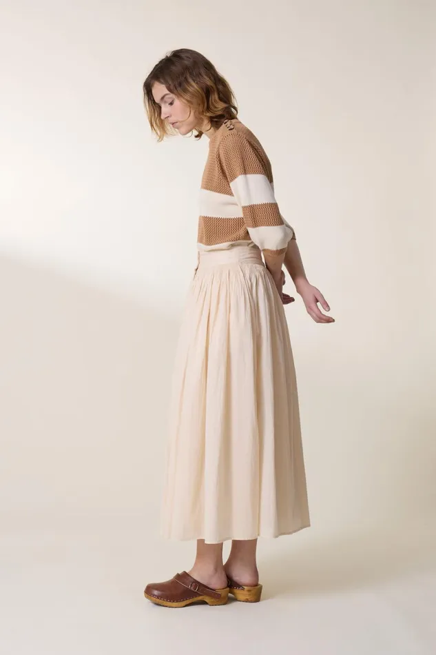 Skirts and Shorts Women Leon and Harper Jiotto Plain Skirt Ecru