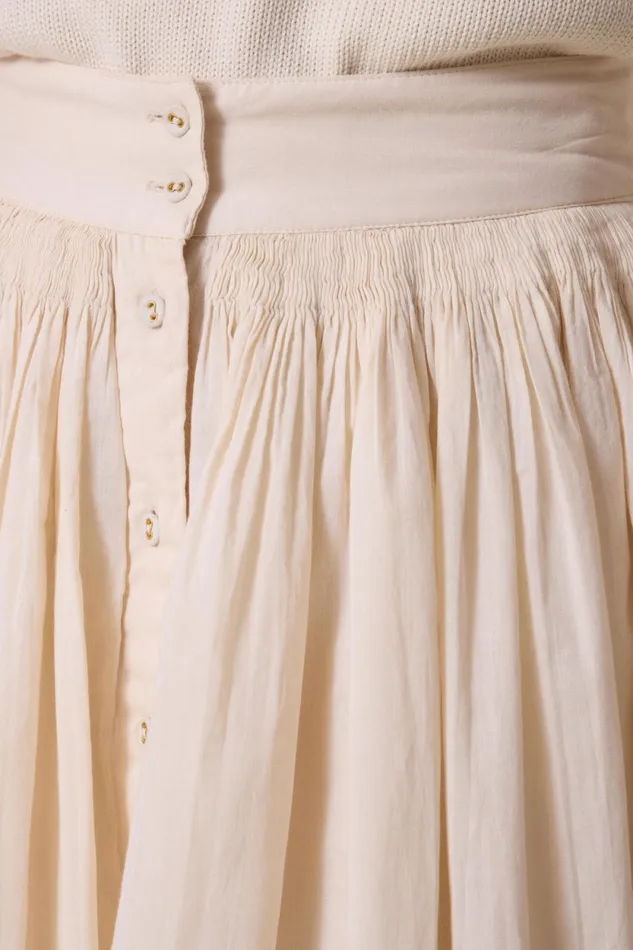 Skirts and Shorts Women Leon and Harper Jiotto Plain Skirt Ecru
