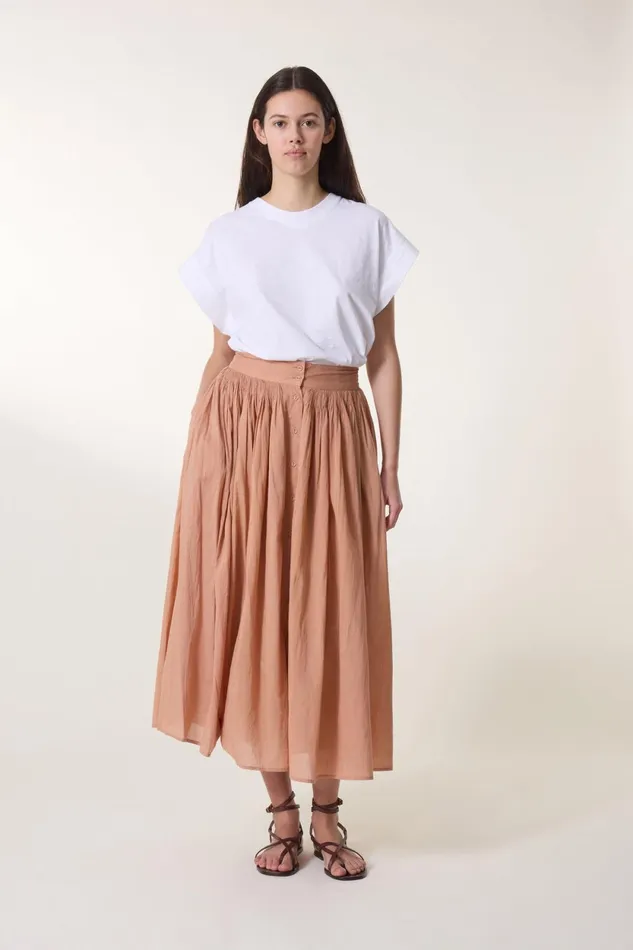 Skirts and Shorts Women Leon and Harper Jiotto Plain Skirt Peach