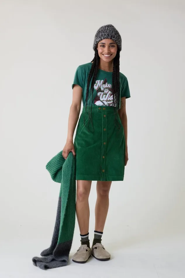 Skirts and Shorts Women Leon and Harper Joris Plain Skirt Green