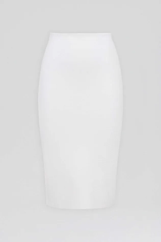 Skirts Women CREPE KNIT PENCIL SKIRT CREAM Scanlan Theodore