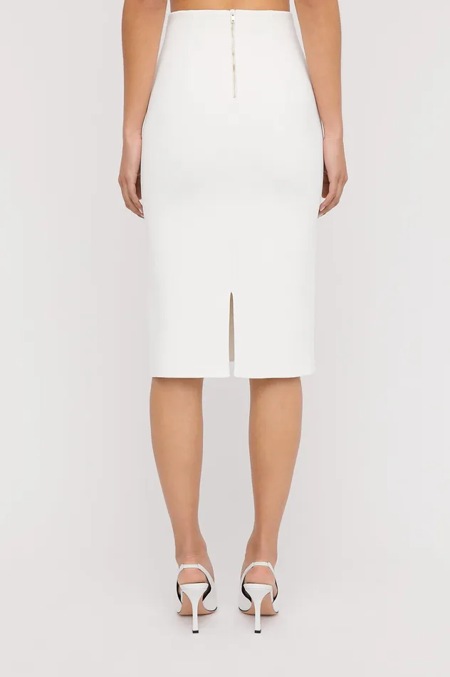 Skirts Women CREPE KNIT PENCIL SKIRT CREAM Scanlan Theodore