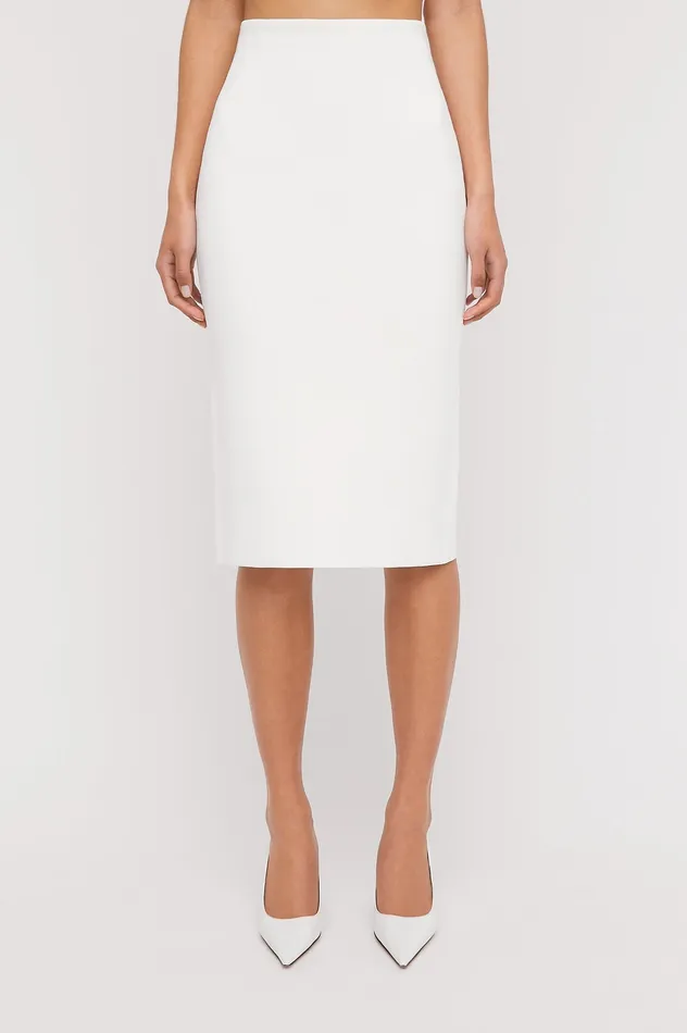 Skirts Women CREPE KNIT PENCIL SKIRT CREAM Scanlan Theodore