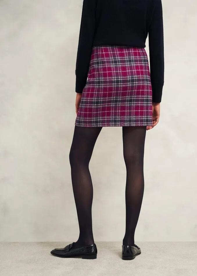 Skirts Women HOBBS Ruthie Wool Skirt Pink Multi