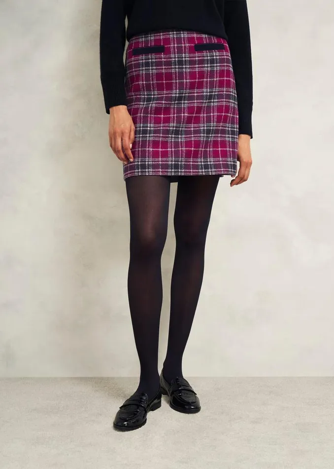 Skirts Women HOBBS Ruthie Wool Skirt Pink Multi