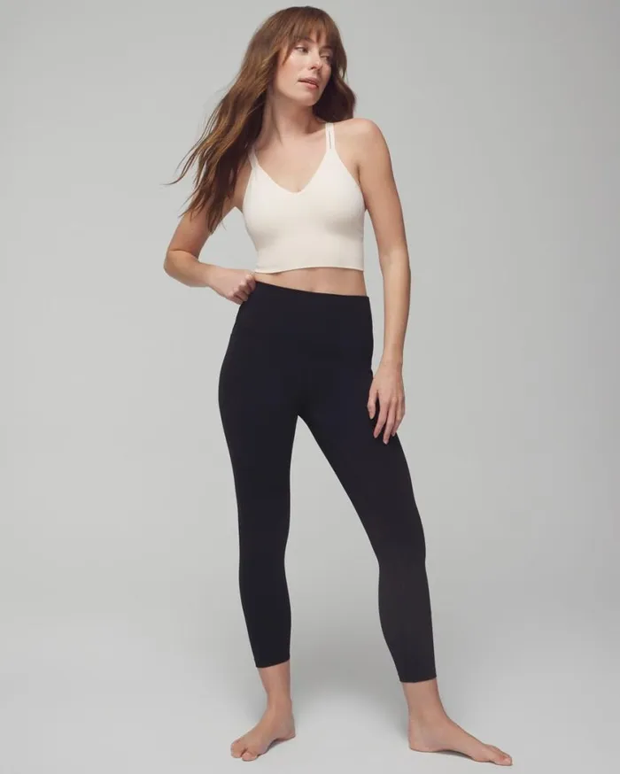 Soma 247 HighWaist Crop Leggings Black Women Bottoms