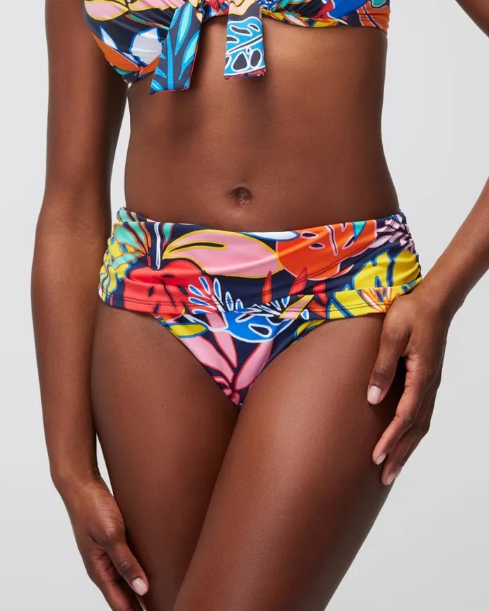 Soma Bleu Rod Color Field Sarong Hipster Multi Women Swim