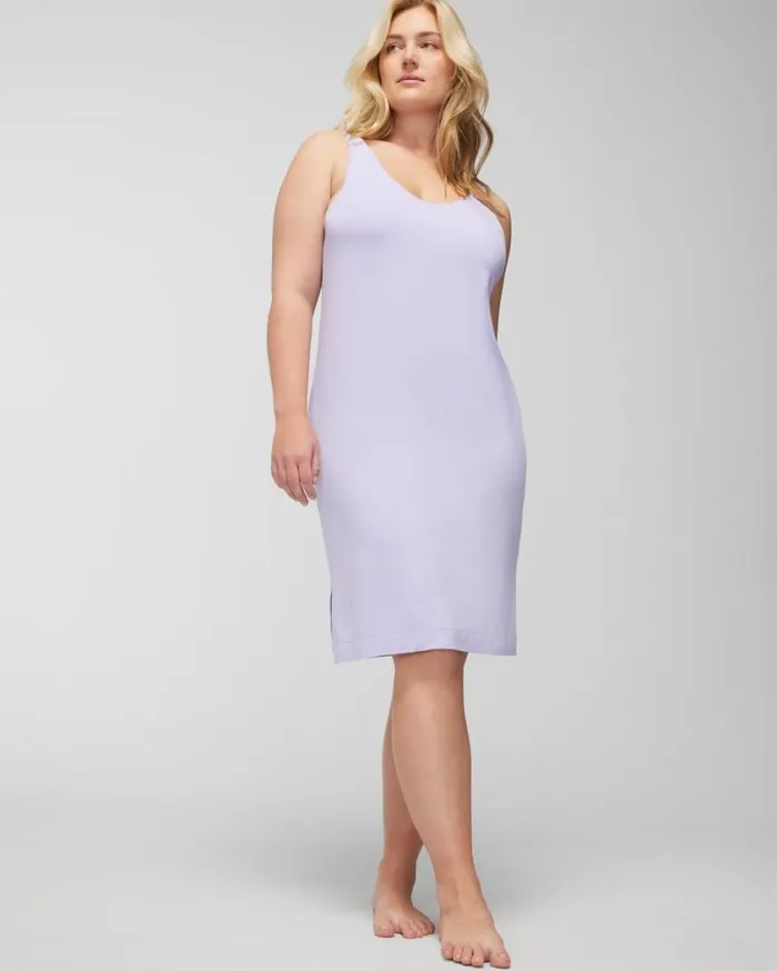 Soma Cool Nights LaceTrim Midi Chemise Wild Lavender Women Matching Sets and Separates