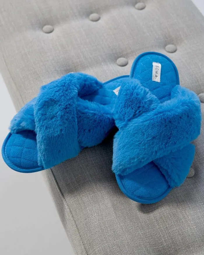 Soma Cross Slide Slippers Stiletto Women Slippers and Accessories