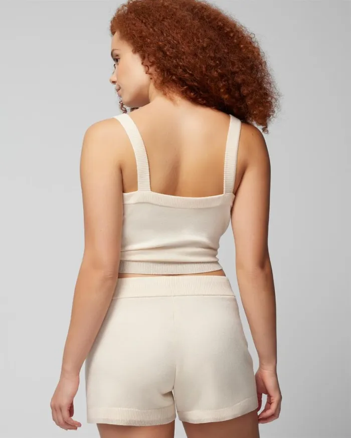 Soma Luxe Soft Shorts Parchment Women Bottoms