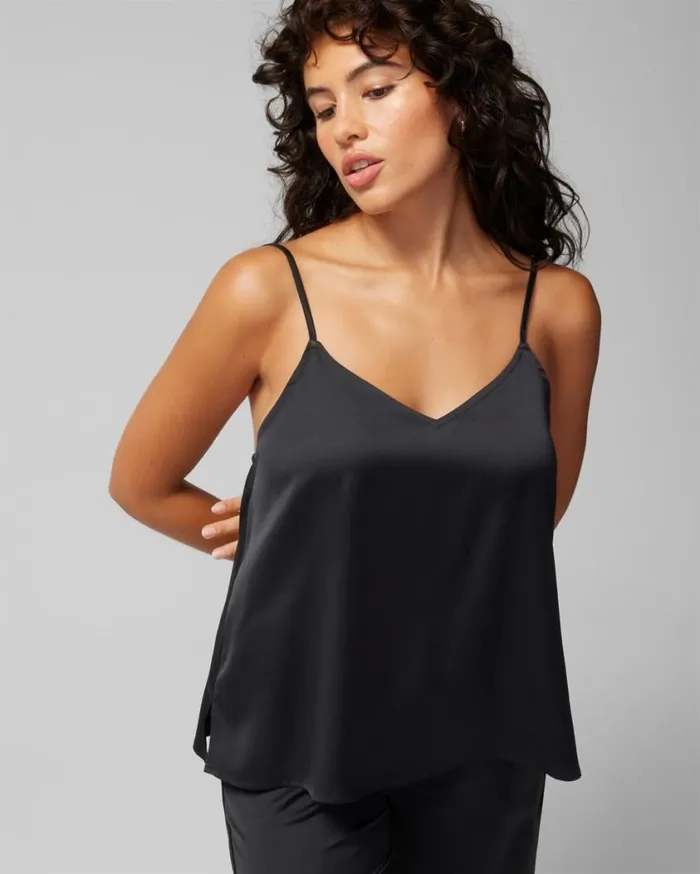 Soma Satin Cami Paint The Town Red Women Pajama Tops