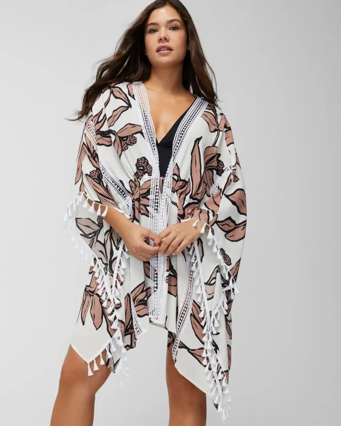Soma Soma Swim TieFront CoverUp Purple Moon Women Swim