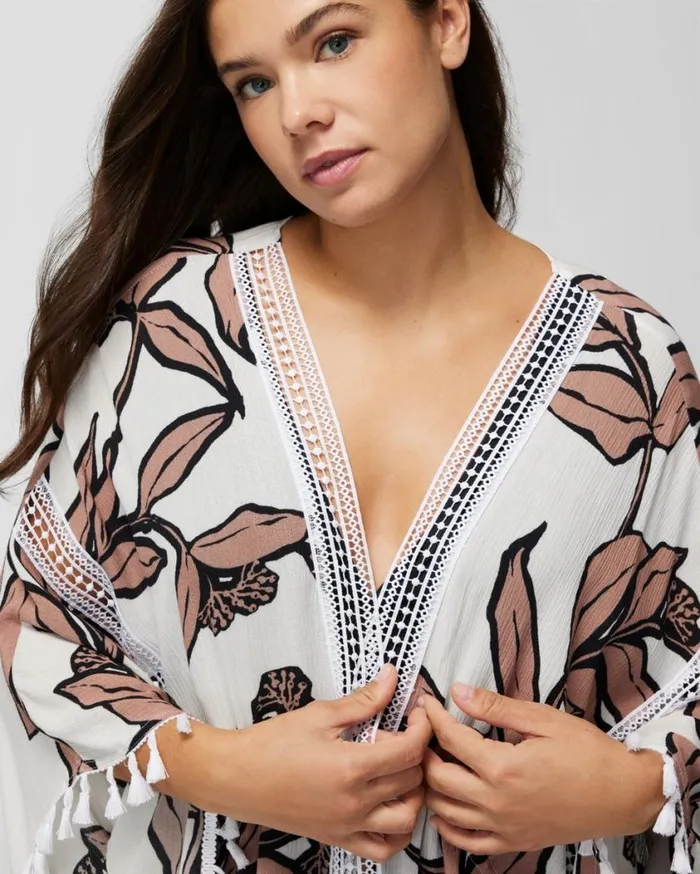 Soma Soma Swim TieFront CoverUp Purple Moon Women Swim