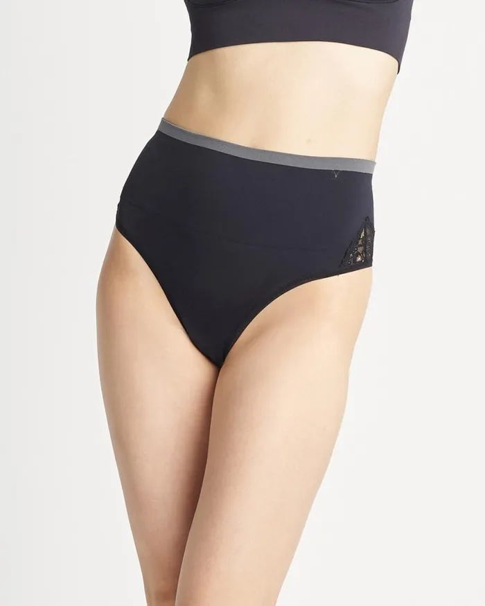 Soma Yummie Seamless Lace Thong Almond Women Panties