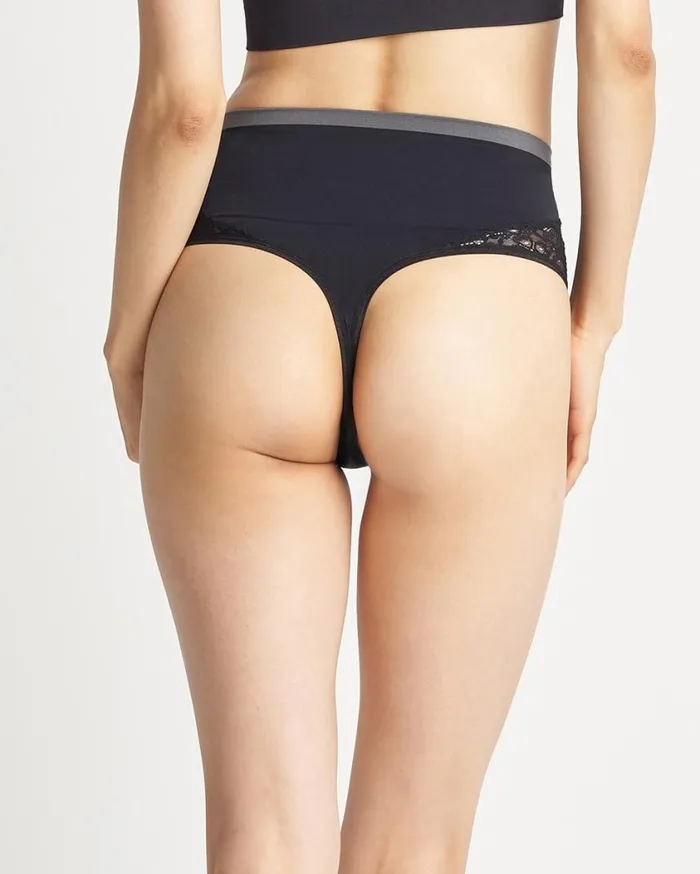 Soma Yummie Seamless Lace Thong Almond Women Panties