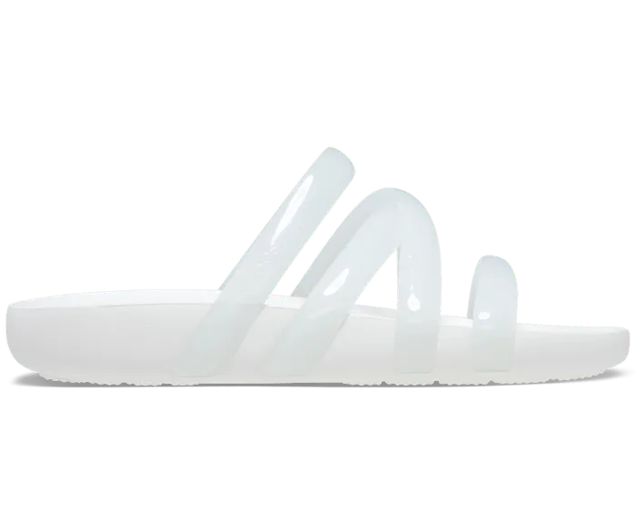 Splash Glossy Strappy Sandal White Women Crocs Sandals