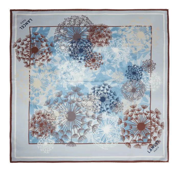 Square 90 Multico Snow Women Lancel Silk Square And Headband