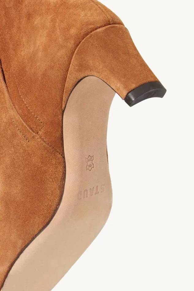 STAUD Boots WALLY ANKLE BOOT Tan Suede 8211 Women