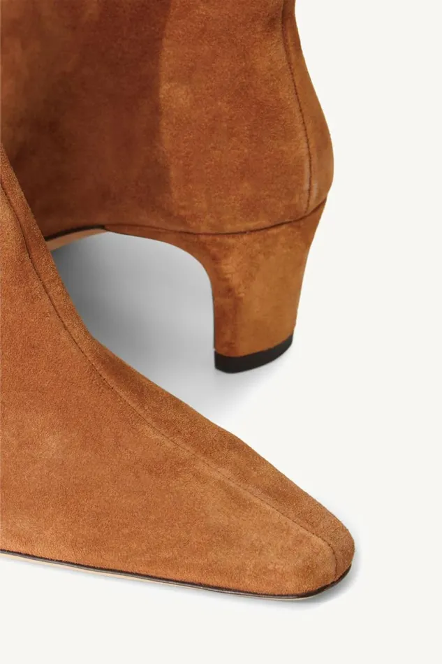 STAUD Boots WALLY ANKLE BOOT Tan Suede 8211 Women