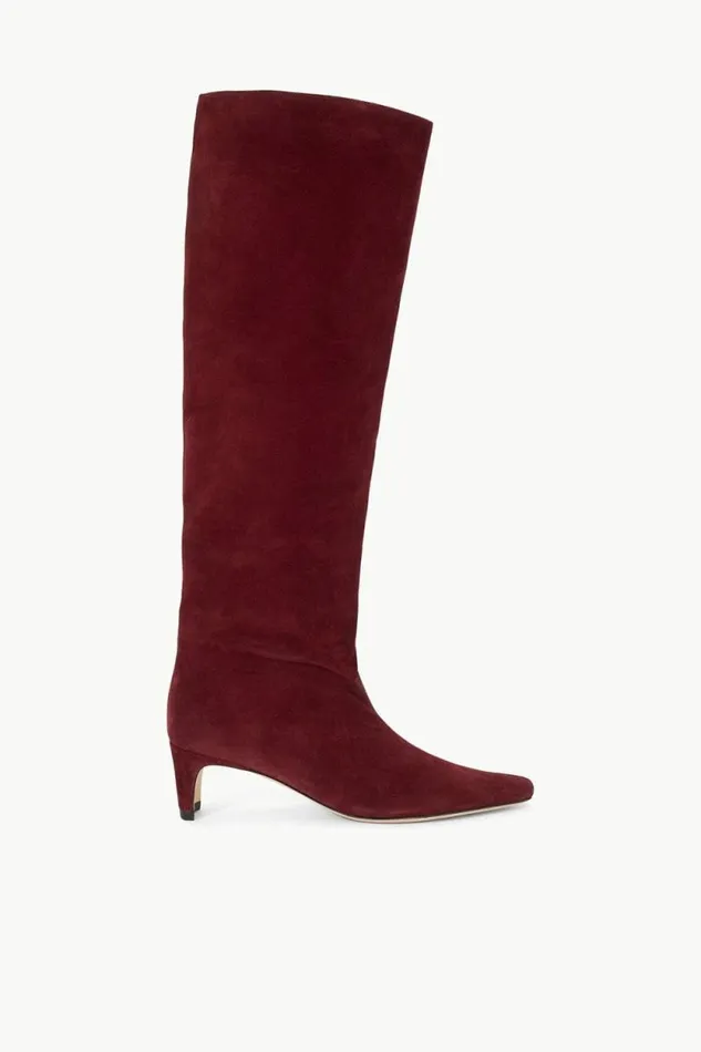 STAUD Boots WALLY BOOT Pinot Suede 8211 Women
