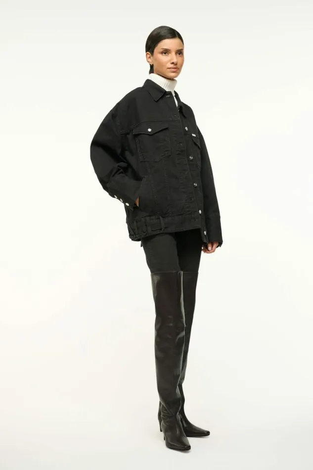 STAUD Boots WALLY OVERTHEKNEE BOOT Black 8211 Women STAUD Boots WALLY OVERTHEKNEE BOOT Black 8211 Women
