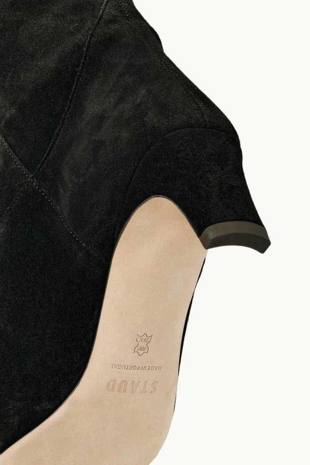 STAUD Boots WESTERN WALLY BOOT Black Suede 8211 Women