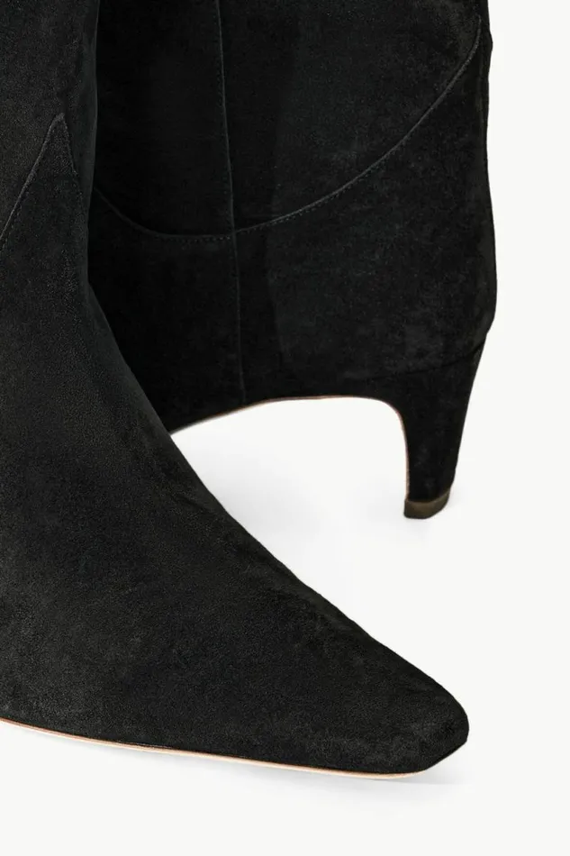 STAUD Boots WESTERN WALLY BOOT Black Suede 8211 Women