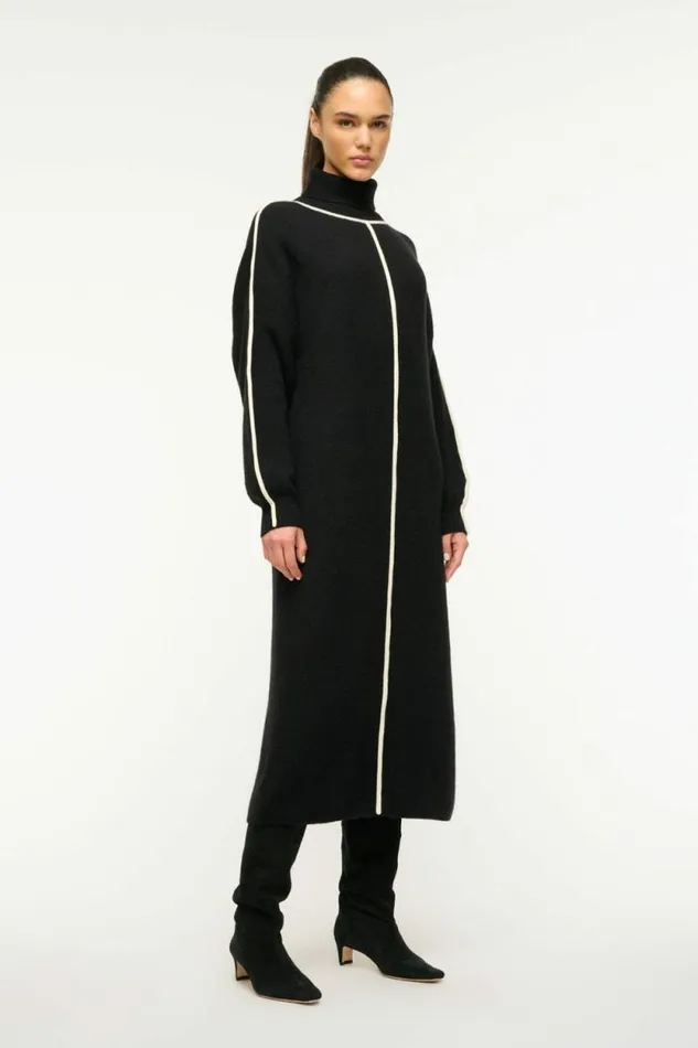 STAUD Dresses APRES DRESS Black Ivory 8211 Women