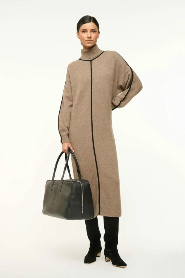 STAUD Dresses APRES DRESS Mushroom Black 8211 Women