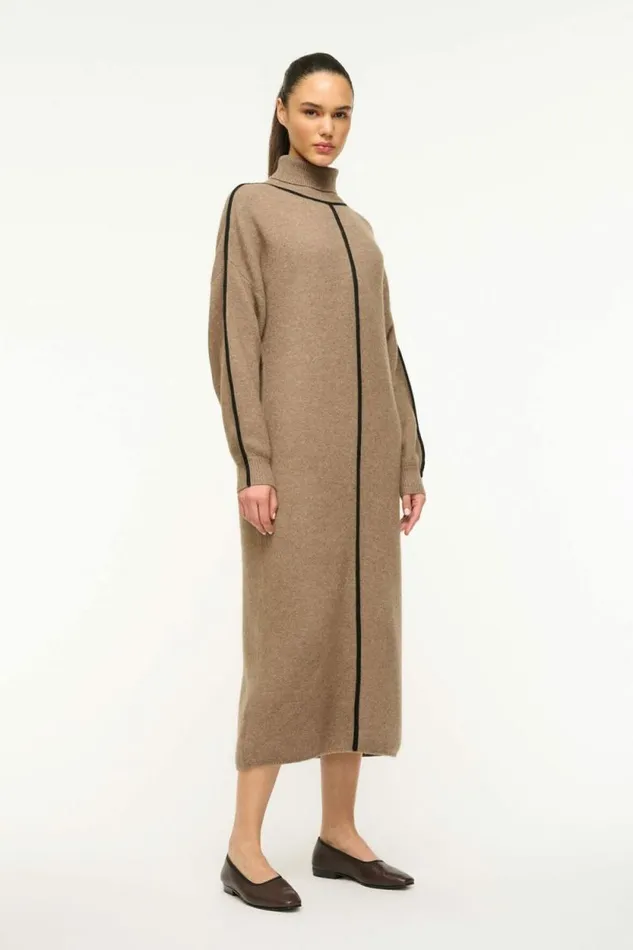 STAUD Dresses APRES DRESS Mushroom Black 8211 Women