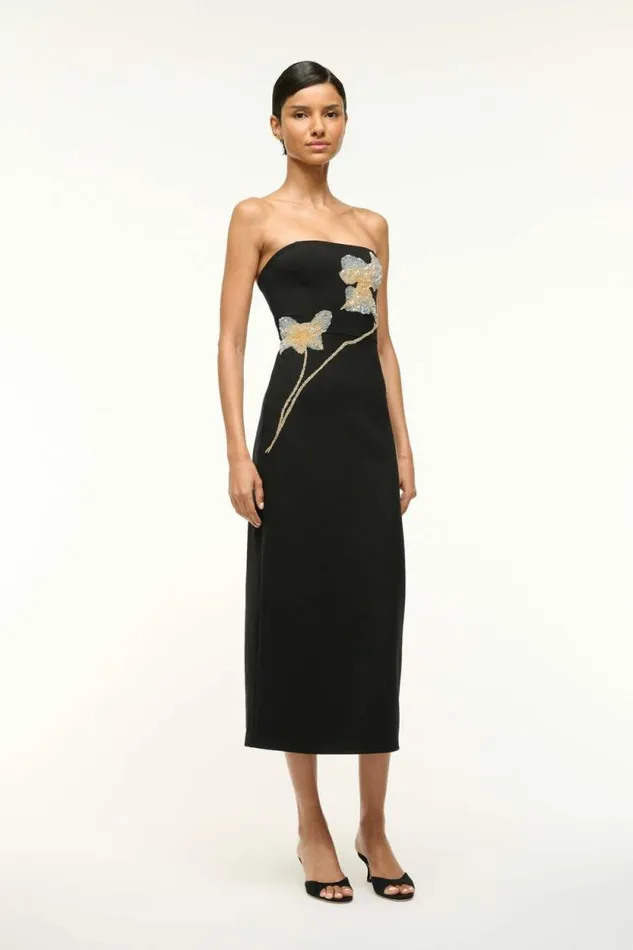 STAUD Dresses BROOKE DRESS Botanical Shadows 8211 Women STAUD Dresses BROOKE DRESS Botanical Shadows 8211 Women
