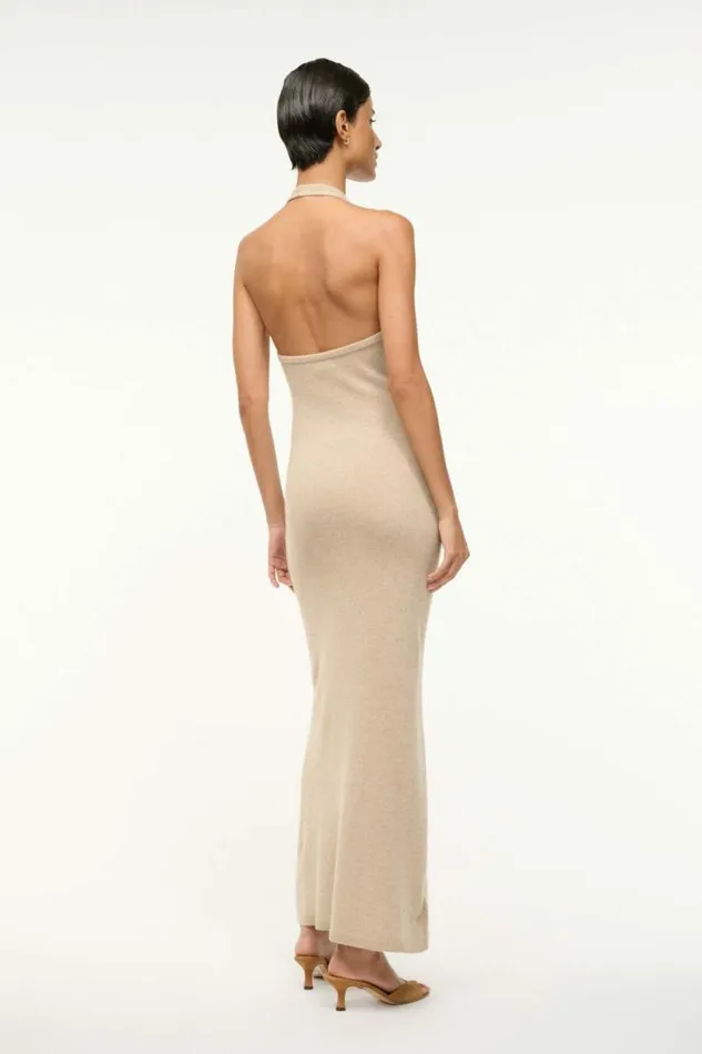 STAUD Dresses CANELA CASHMERE DRESS Stone 8211 Women STAUD Dresses CANELA CASHMERE DRESS Stone 8211 Women