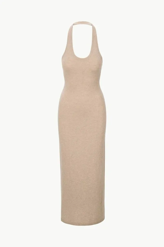 STAUD Dresses CANELA CASHMERE DRESS Stone 8211 Women STAUD Dresses CANELA CASHMERE DRESS Stone 8211 Women
