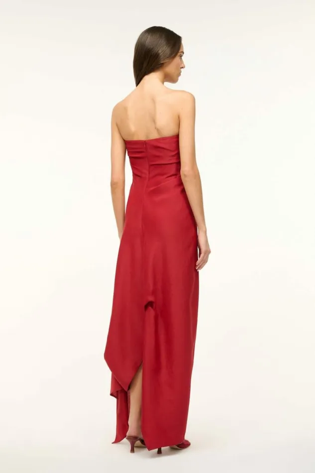 STAUD Dresses CARAVAGGIO DRESS Rouge 8211 Women STAUD Dresses CARAVAGGIO DRESS Rouge 8211 Women