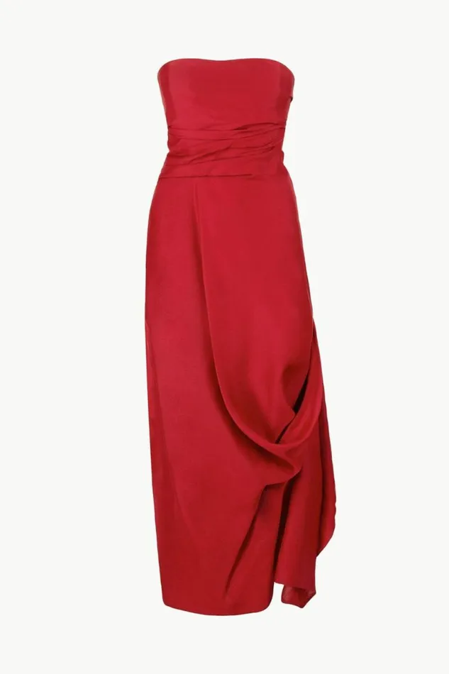 STAUD Dresses CARAVAGGIO DRESS Rouge 8211 Women STAUD Dresses CARAVAGGIO DRESS Rouge 8211 Women
