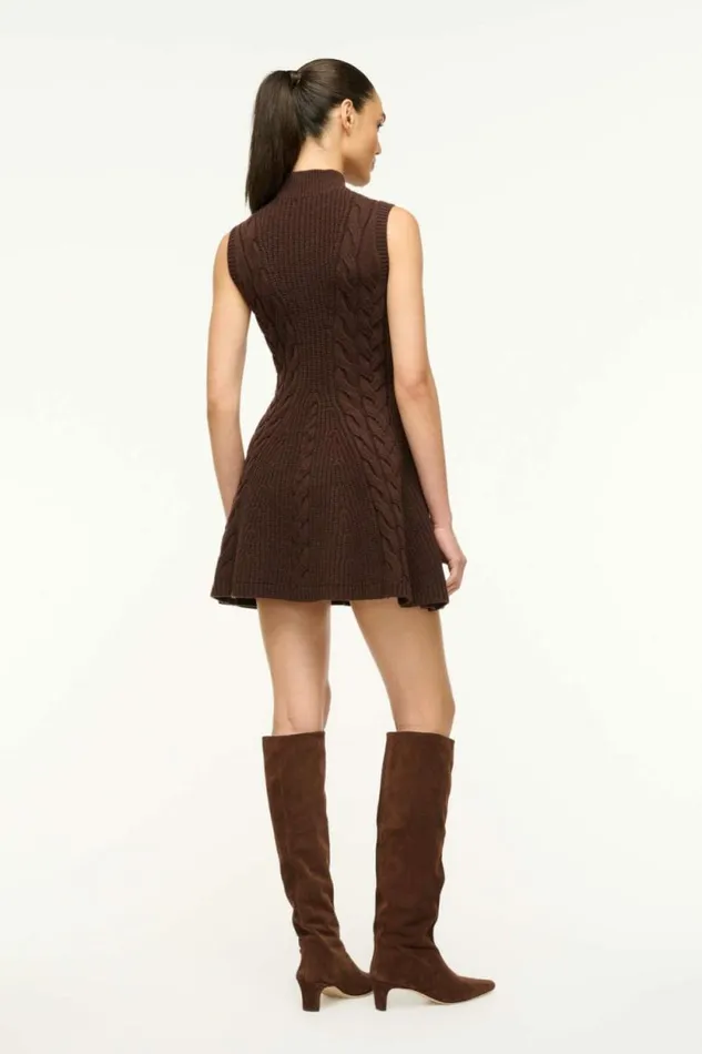 STAUD Dresses CHARADE DRESS Dark Chocolate 8211 Women
