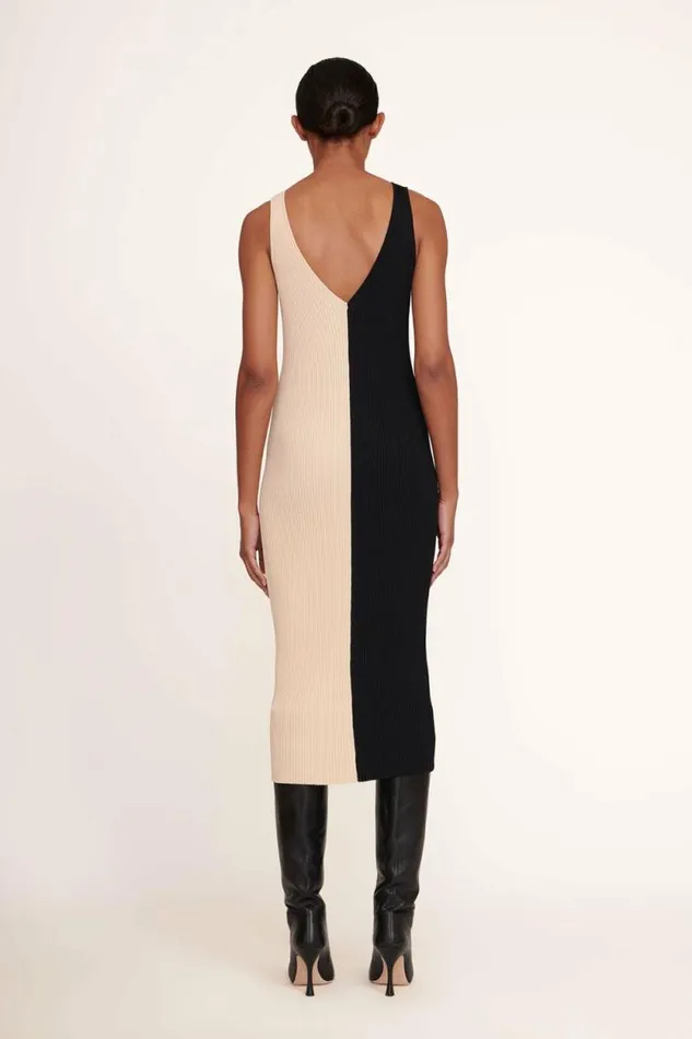 STAUD Dresses DANA DRESS Buff Black 8211 Women