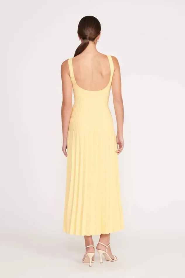 STAUD Dresses ELLISON DRESS Lemon Drop 8211 Women