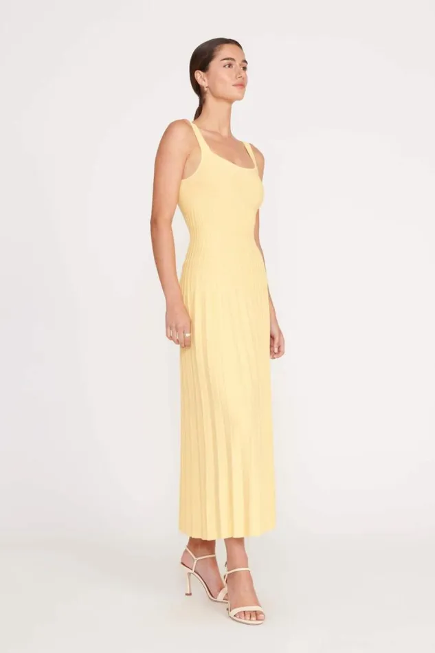 STAUD Dresses ELLISON DRESS Lemon Drop 8211 Women