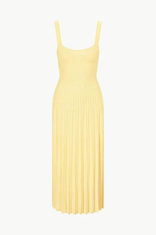 STAUD Dresses ELLISON DRESS Lemon Drop 8211 Women